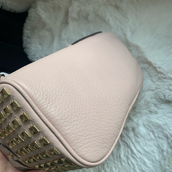 New NWT MICHAEL KORS RHEA ZIP PYRAMID STUD LMD BACKPACK TRAVEL SCHOOL Ballet - Picture 8 of 11